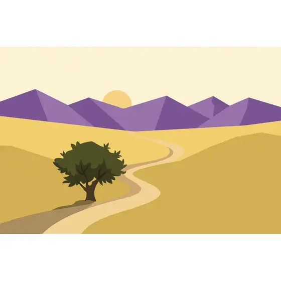 Winding Path Through Golden Valley
