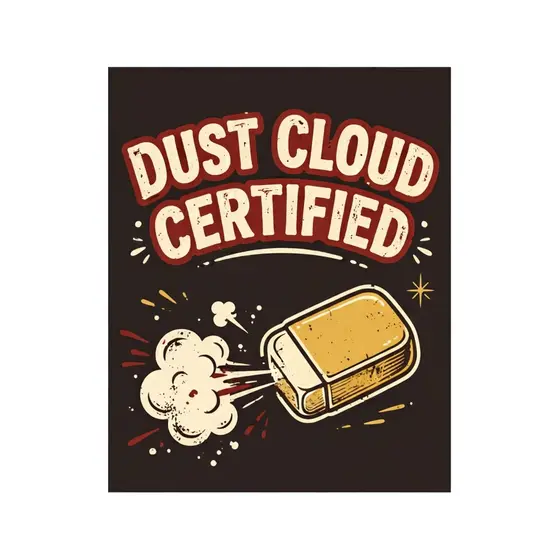 Red Outlined Eraser Dust Blast