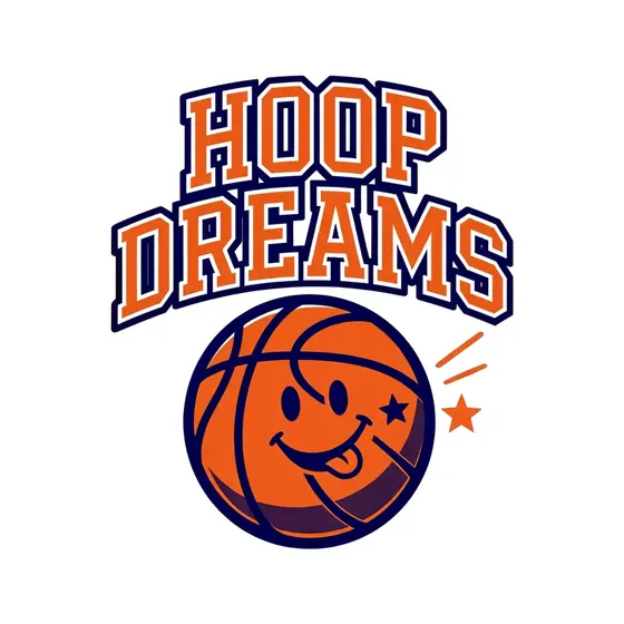 Hoop Dreams Basketball With Grin