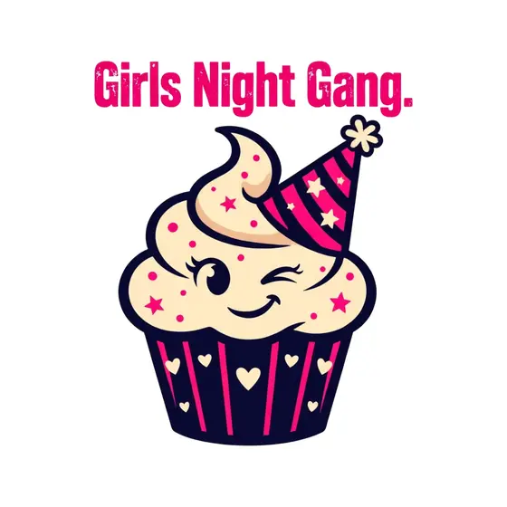Winking Cupcake with Striped Hat