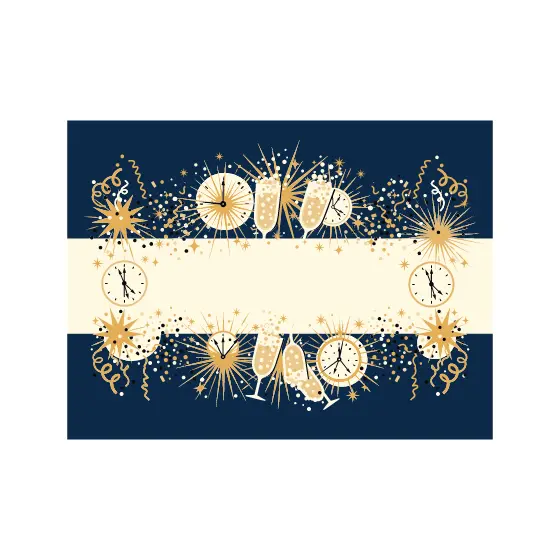Retro New Year's Eve Celebration Banner