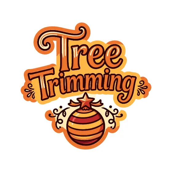 Tree Trimming Striped Ornament With Star