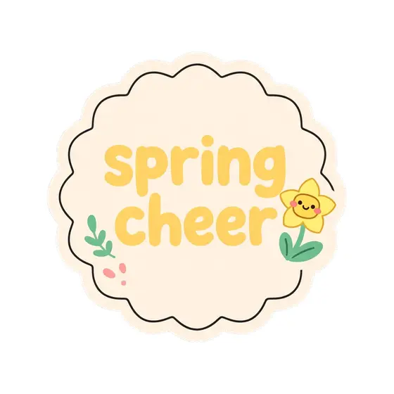 Spring Cheer Yellow Daffodil Badge