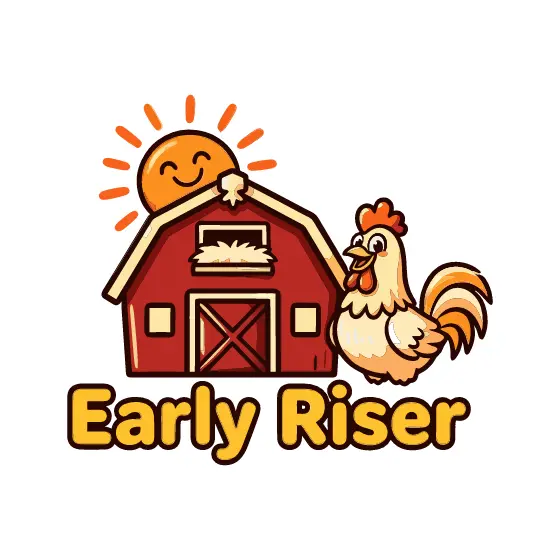 Early Riser Barn Sun and Rooster