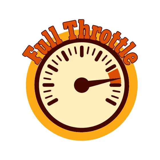 Speedometer Gauge With Orange Ring