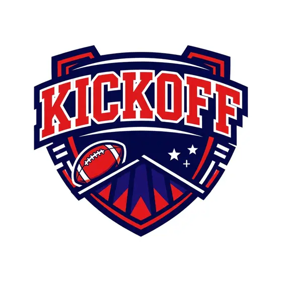 Kickoff Shield Badge With Football