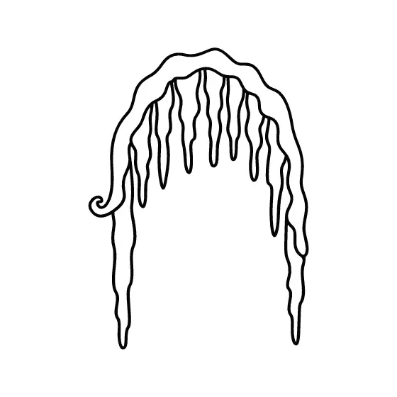 Wavy Icicle Arch With Curl