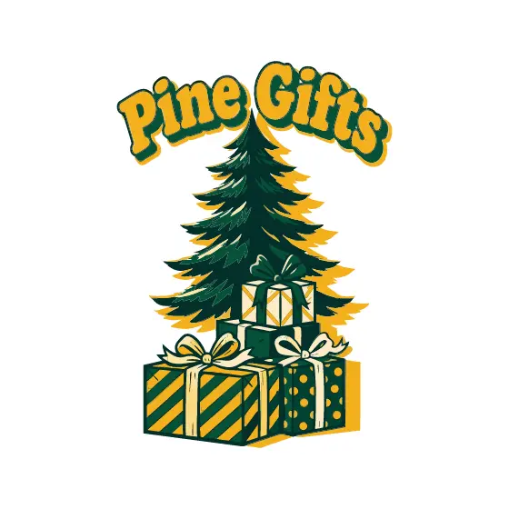 Pine Gifts Tree With Stacked Presents