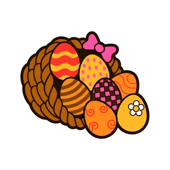 Overflowing Cornucopia Basket With Bow
