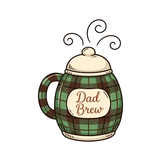 Plaid Coffee Mug With Steam