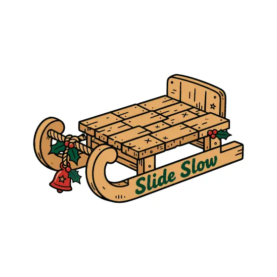 Sled With Backrest and Holly