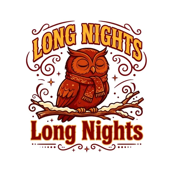 Serene Red Owl with Closed Eyes