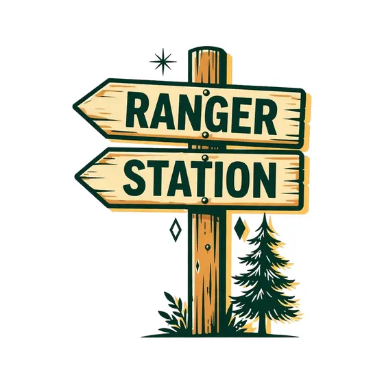 Tapered Arrow Ranger Station Post