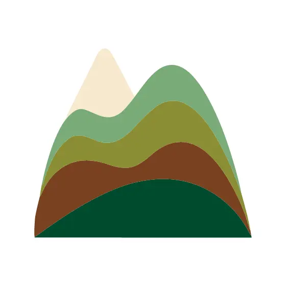 Layered Hills with Cream Peak