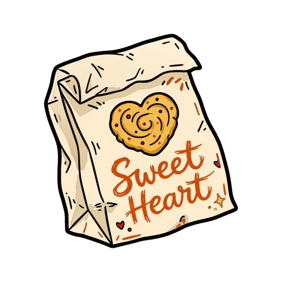 Crumpled Bag With Orange Lettering
