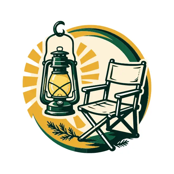 Mustard Lantern Beside Director's Chair