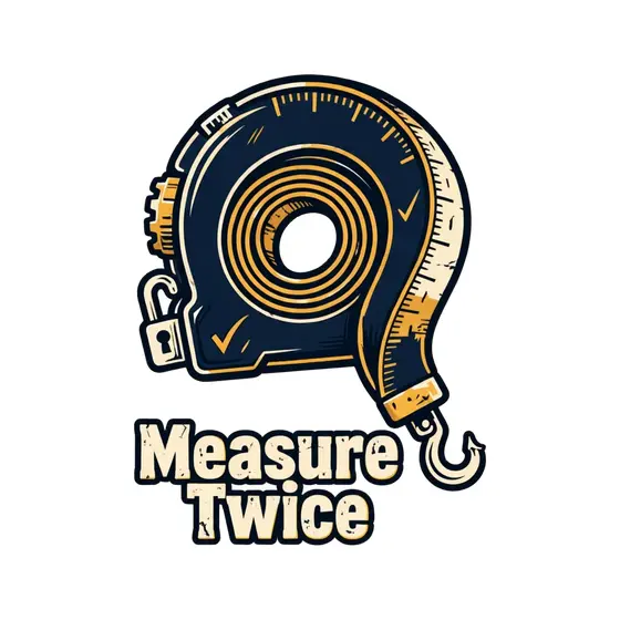 Coiled Tape Measure Padlock Measure Twice