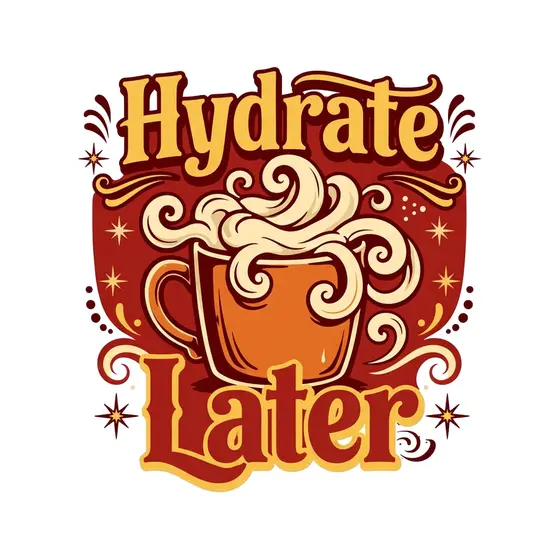 Cream Swirl Mug Hydrate Later Maroon