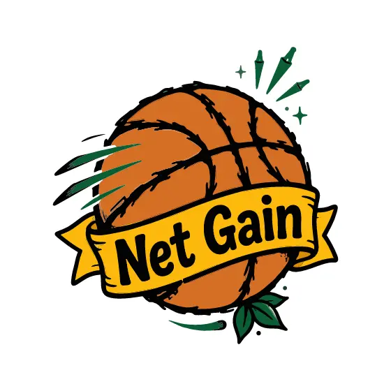 Spinning Basketball With Green Speed Streaks