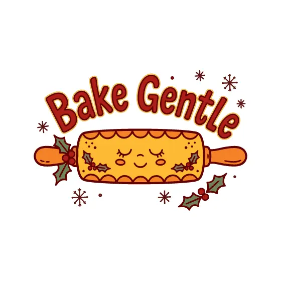 Bold Red Bake Gentle Rolling Pin