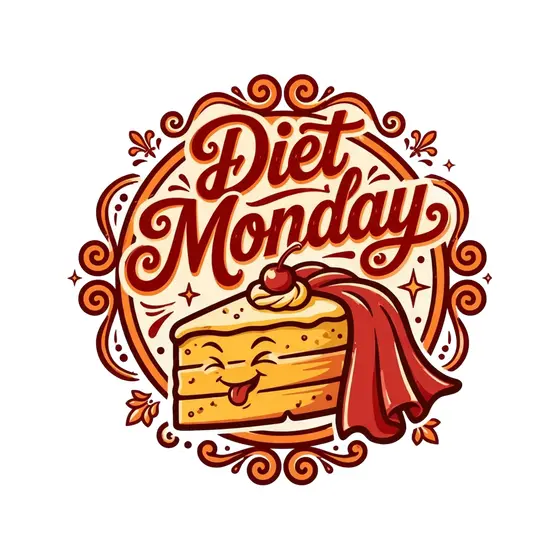 Grinning Cake Slice Scroll Badge