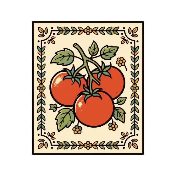 Vintage Tomato Vine Seed Packet