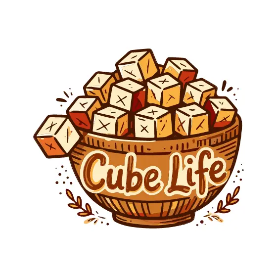 Wooden Bowl Of Sugar Cubes With Sprigs