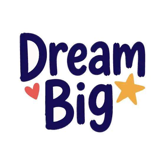 Dream Big Lettering With Star