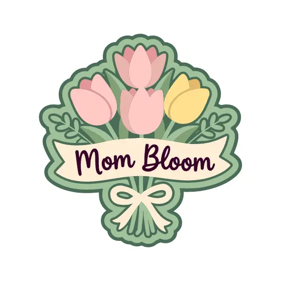 Pastel Tulip Bouquet With Mom Bloom Ribbon