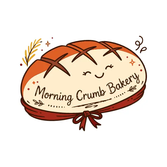 Scored Loaf With Bow Bakery Sticker