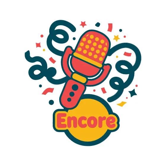 Coral Microphone With Teal Streamers