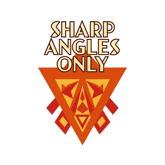 Sharp Angles Only Orange Triangle Emblem