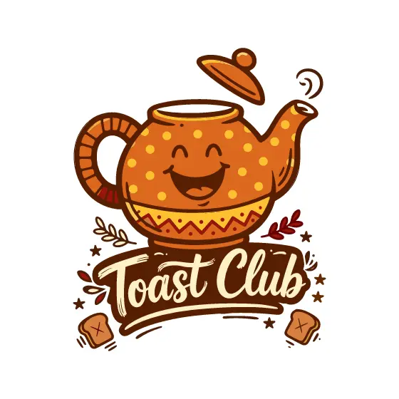 Smiling Teapot With Polka Dots