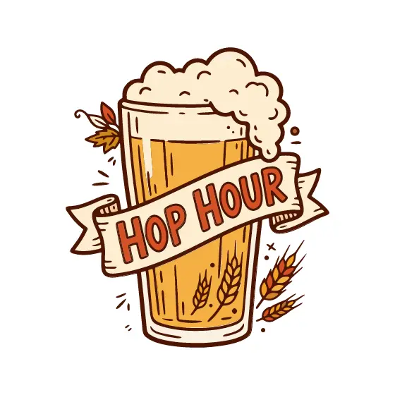 Hop Hour Pint With Wheat Accents