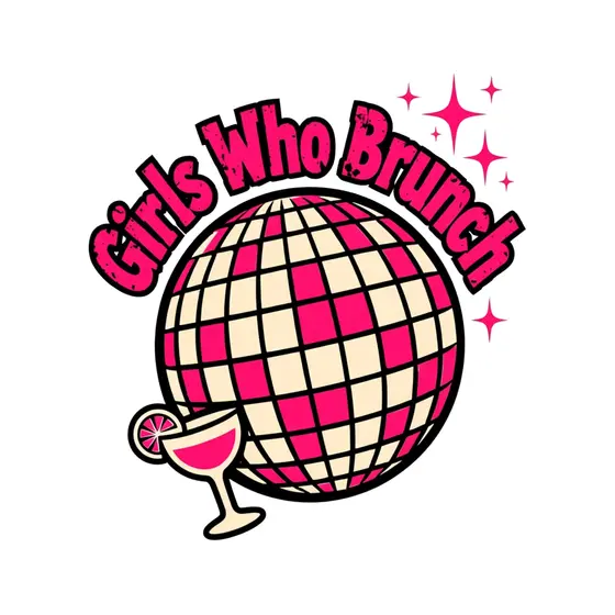 Girls Who Brunch Pink Disco Ball