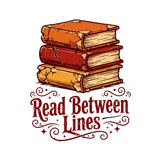 Stacked Books With Curled Lettering