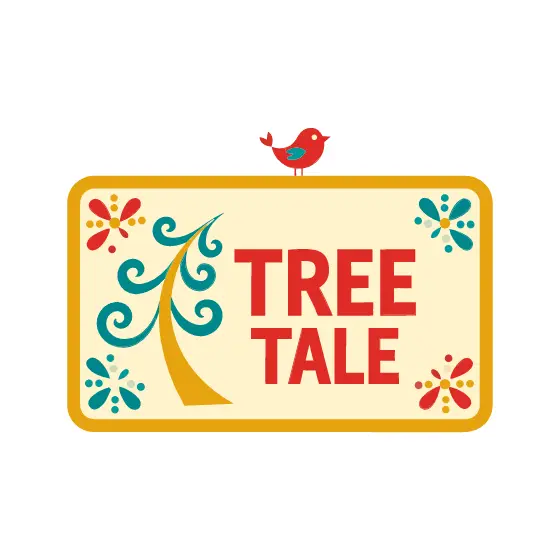 Red Tree Tale Tag With Bird