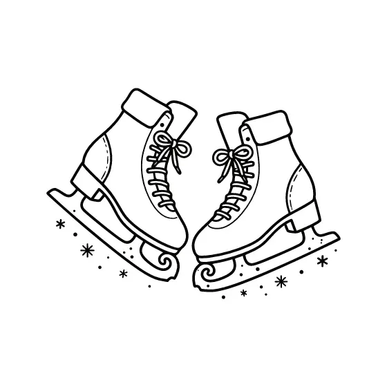 Tilted Skates With Curled Blades
