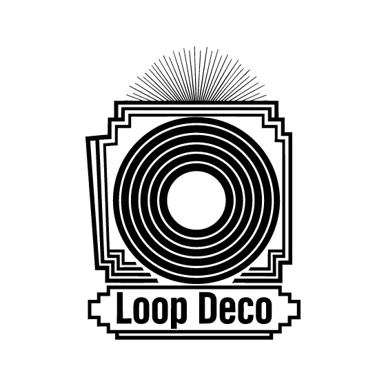 Art Deco Record With Sunburst