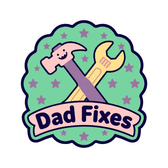 Hammer Over Wrench With Ribbon Banner