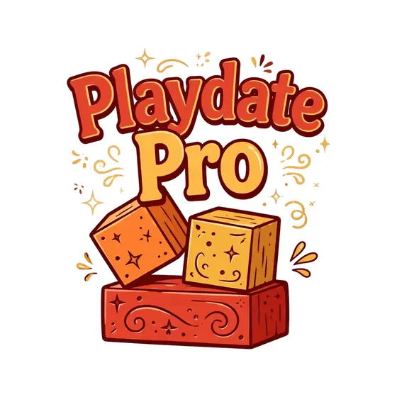Playdate Pro Lettering With Tilted Blocks