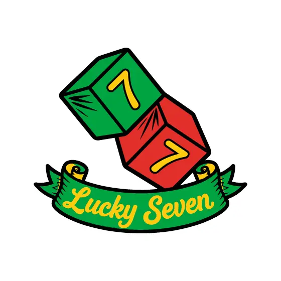 Tumbling Dice With Green Ribbon Banner