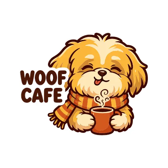 Golden Shih Tzu Sipping Cocoa