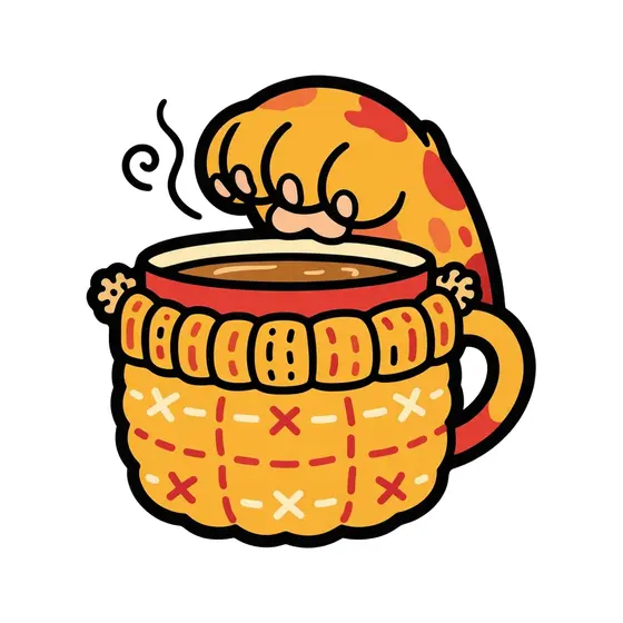 Paw Gripping Knitted Cosy Teacup
