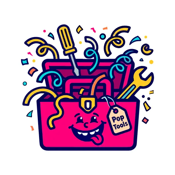 Pink Toolbox With Tongue and Streamers