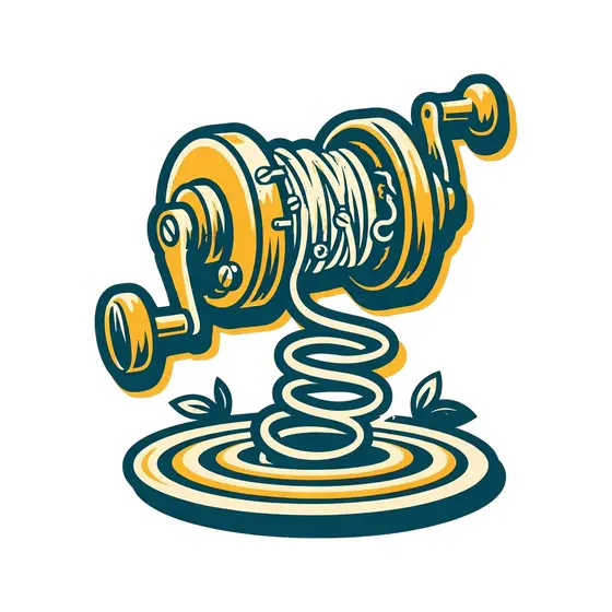 Reel With Sparkles and Crank