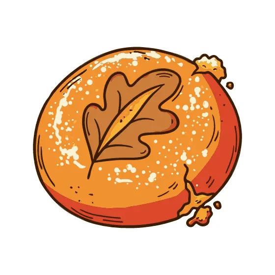 Oak Leaf Bun With Flour Specks