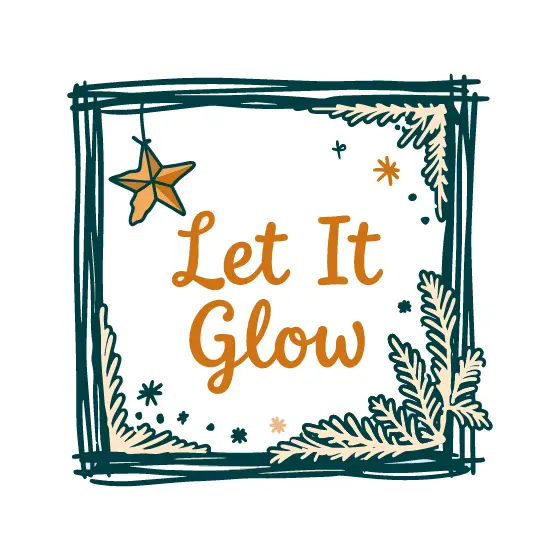 Let It Glow Sketch Frame With Hanging Star