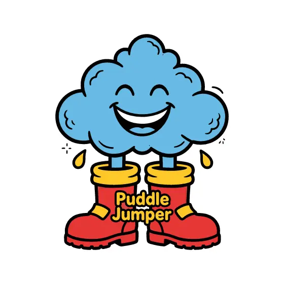 Laughing Cloud with Sparkle Accents