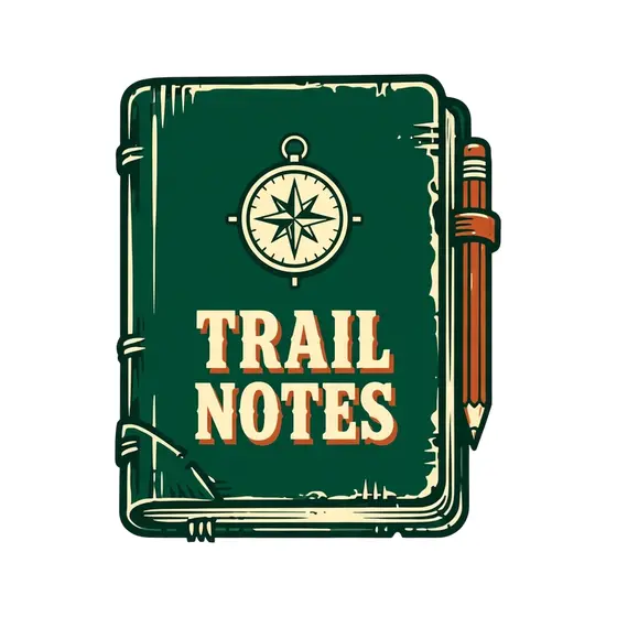 Green Trail Notes Notebook With Compass